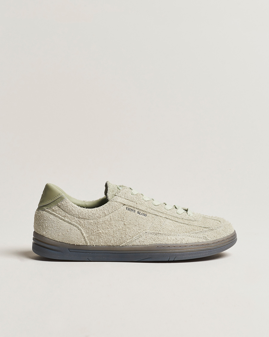 Herr | Stone Island S0101 Suede Sneakers Sage | Stone Island | S0101 Suede Sneakers Sage