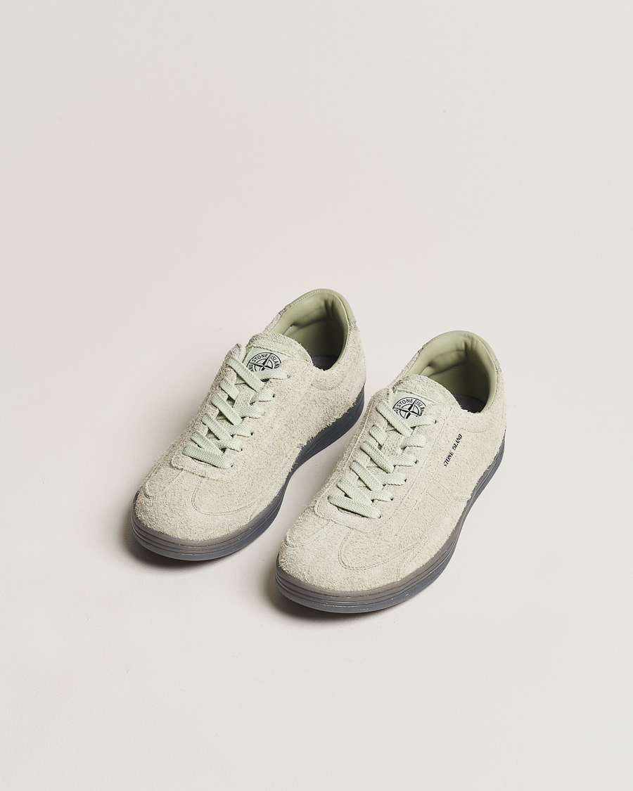 Herr | Stone Island S0101 Suede Sneakers Sage | Stone Island | S0101 Suede Sneakers Sage