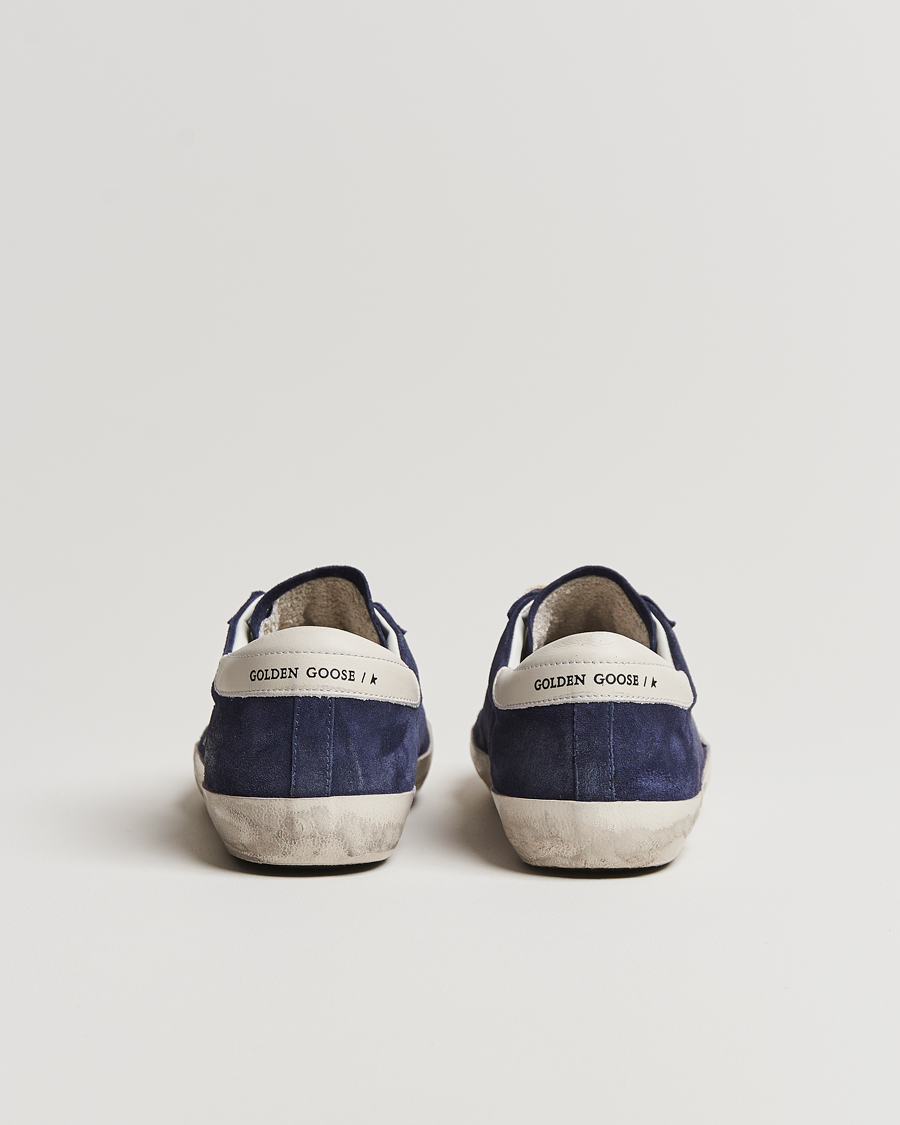 Herr | Golden Goose Deluxe Brand Super-Star Sneaker Navy/White | Golden Goose | Deluxe Brand Super-Star Sneaker Navy/White