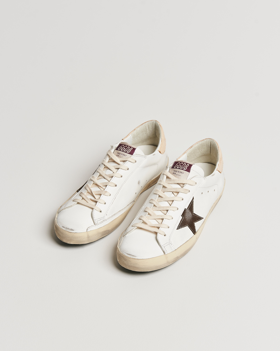 Herr | Luxury Brands | Golden Goose | Deluxe Brand Super-Star Sneaker White/Brown