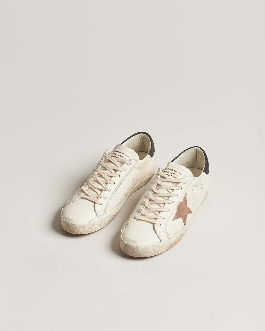 Herr | Golden Goose Deluxe Brand Super-Star Sneaker White/Black | Golden Goose | Deluxe Brand Super-Star Sneaker White/Black