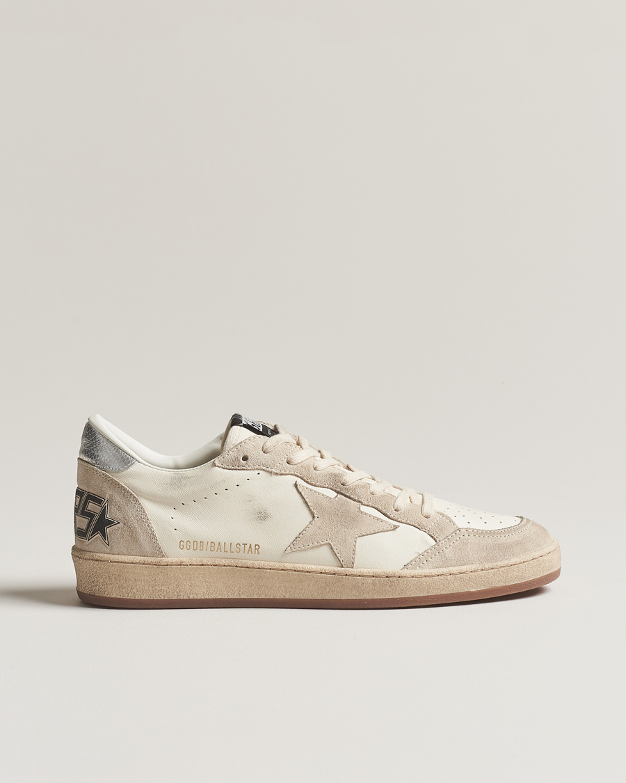 Herr | Golden Goose Deluxe Brand Ball Star Sneakers White/Beige | Golden Goose | Deluxe Brand Ball Star Sneakers White/Beige