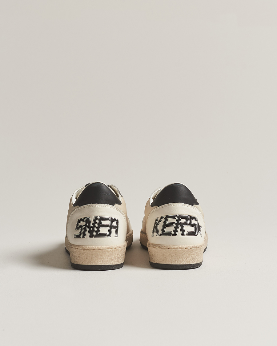 Herr | Golden Goose Deluxe Brand Ball Star Sneakers Beige/Burgundy | Golden Goose | Deluxe Brand Ball Star Sneakers Beige/Burgundy