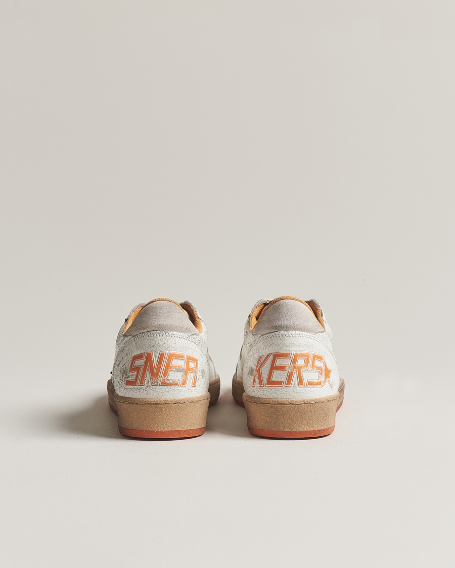 Herr | Golden Goose Deluxe Brand Ball Star Sneakers White/Orange | Golden Goose | Deluxe Brand Ball Star Sneakers White/Orange