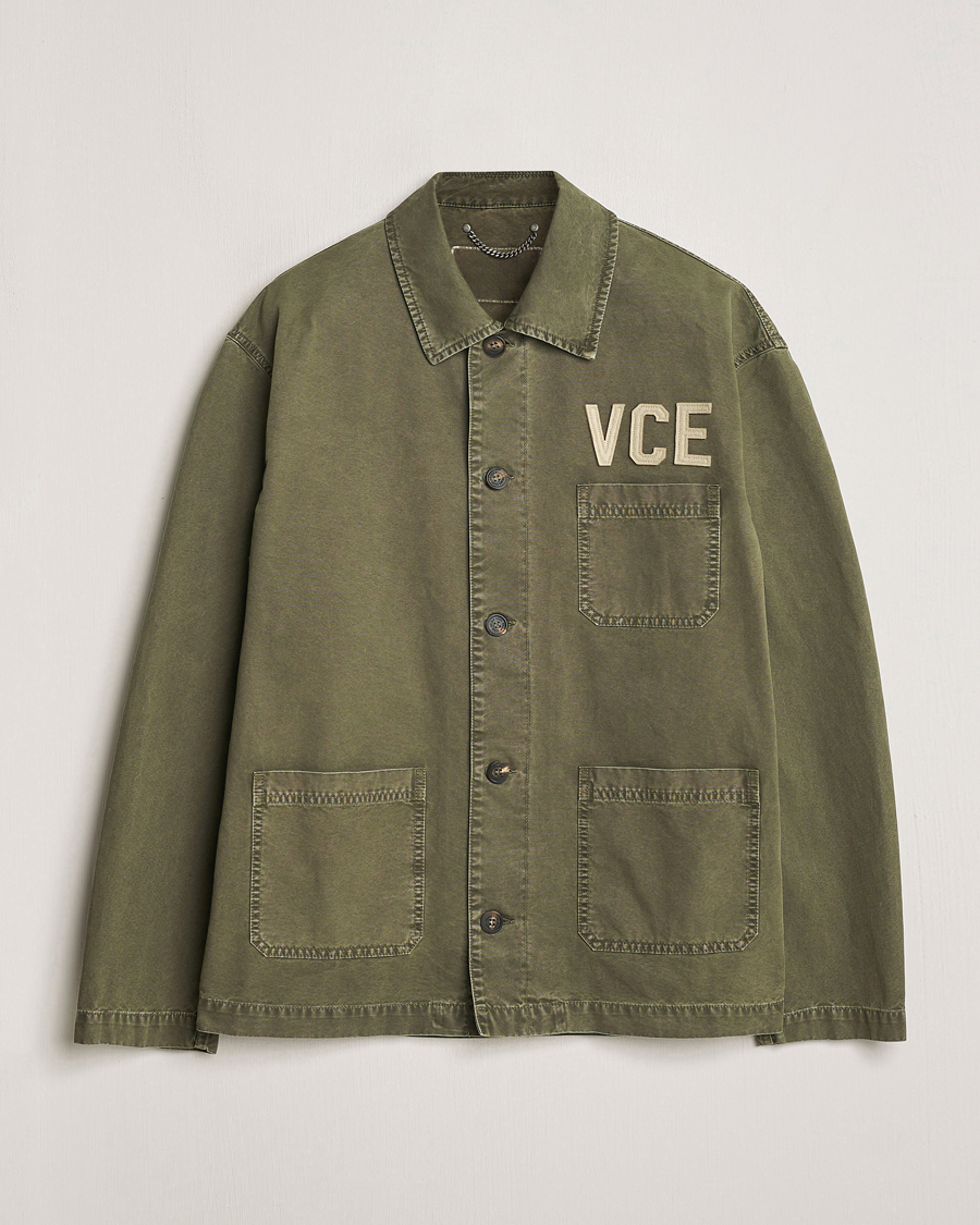 Herr | Jackor | Golden Goose | Deluxe Brand Garment Dyed Work Shirt Military Green