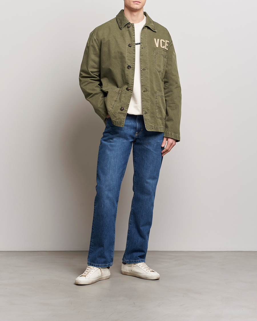 Herr | Jackor | Golden Goose | Deluxe Brand Garment Dyed Work Shirt Military Green