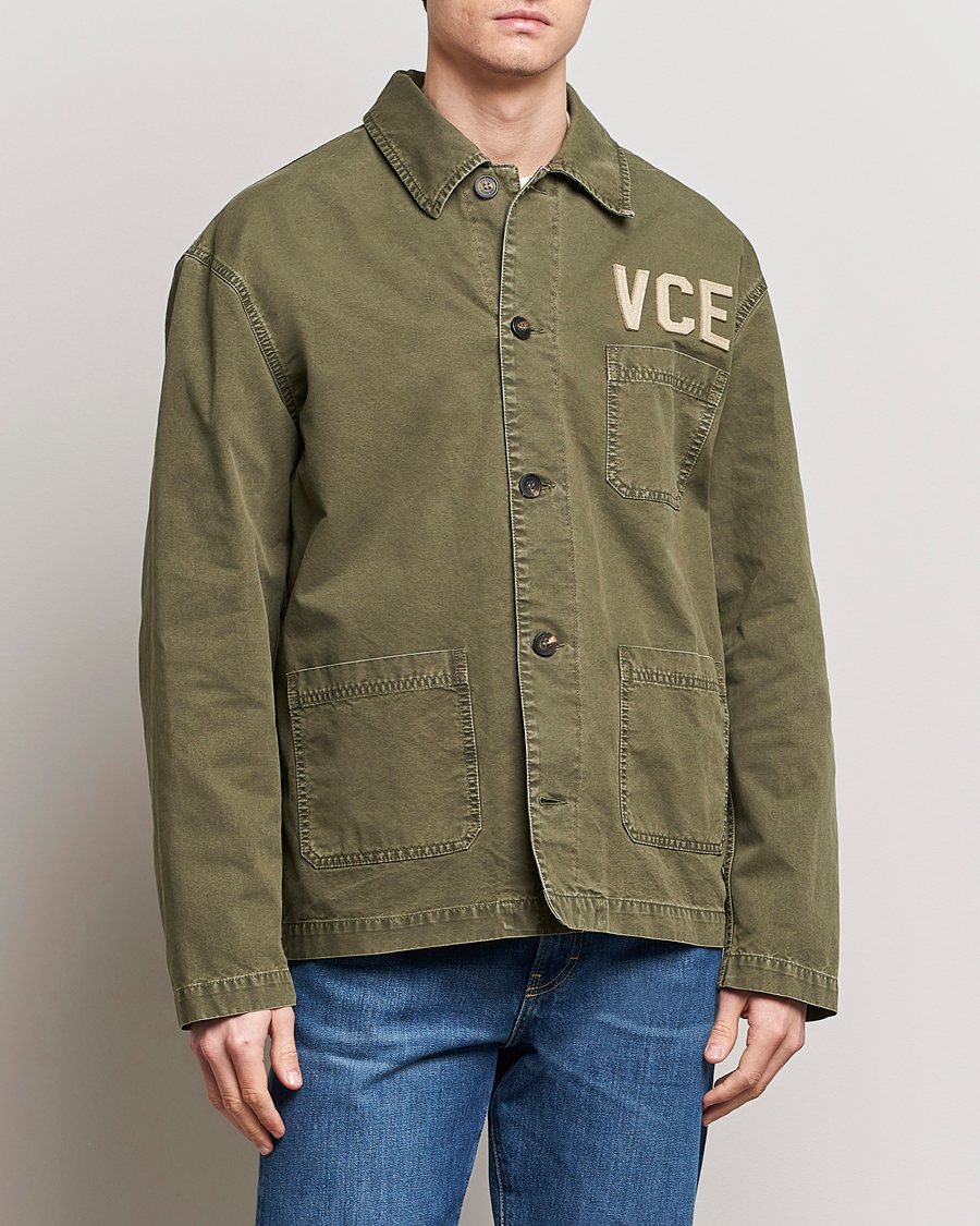 Herr | Jackor | Golden Goose | Deluxe Brand Garment Dyed Work Shirt Military Green