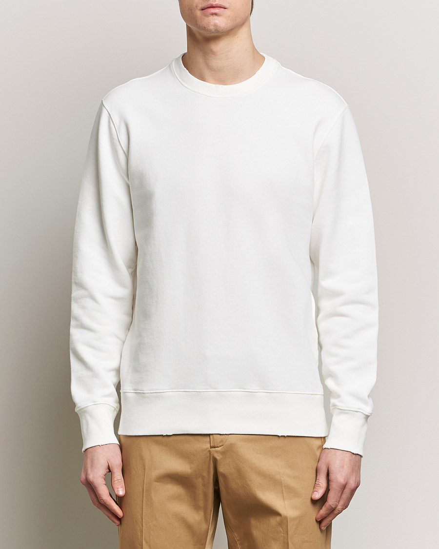 Herr | Golden Goose Deluxe Brand | Golden Goose Deluxe Brand | Distressed Jersey Sweatshirt Vintage White