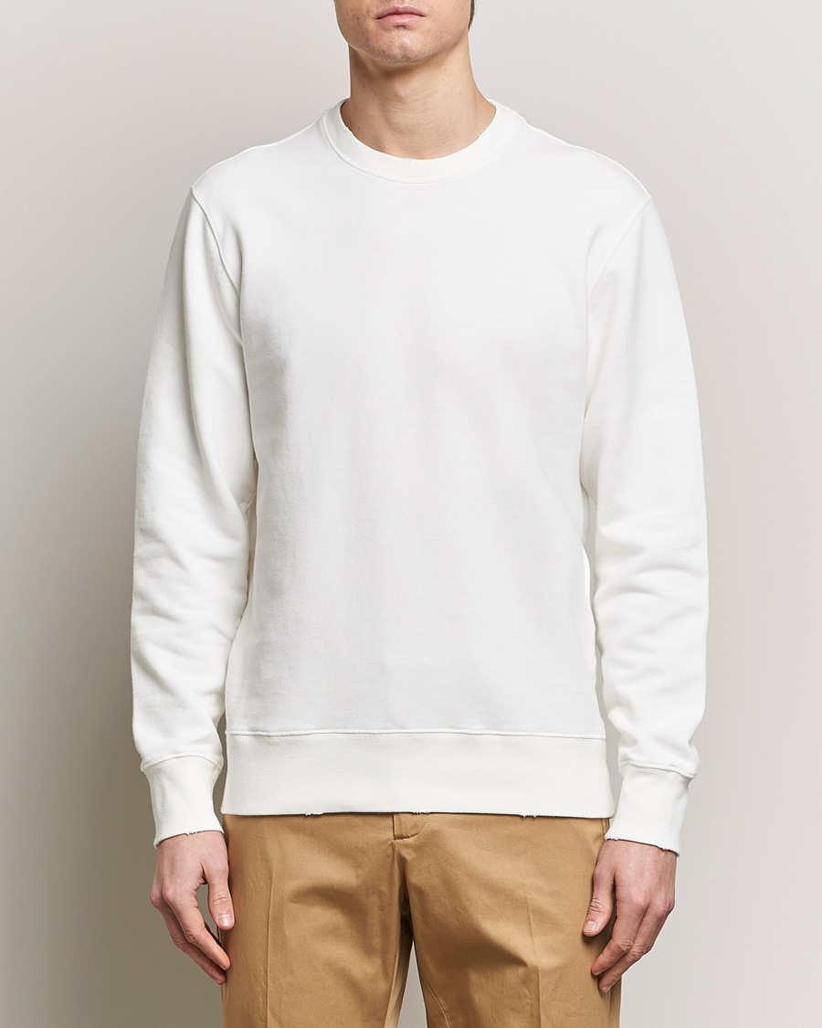 Herr | Avdelningar | Golden Goose | Deluxe Brand Distressed Jersey Sweatshirt Vintage White