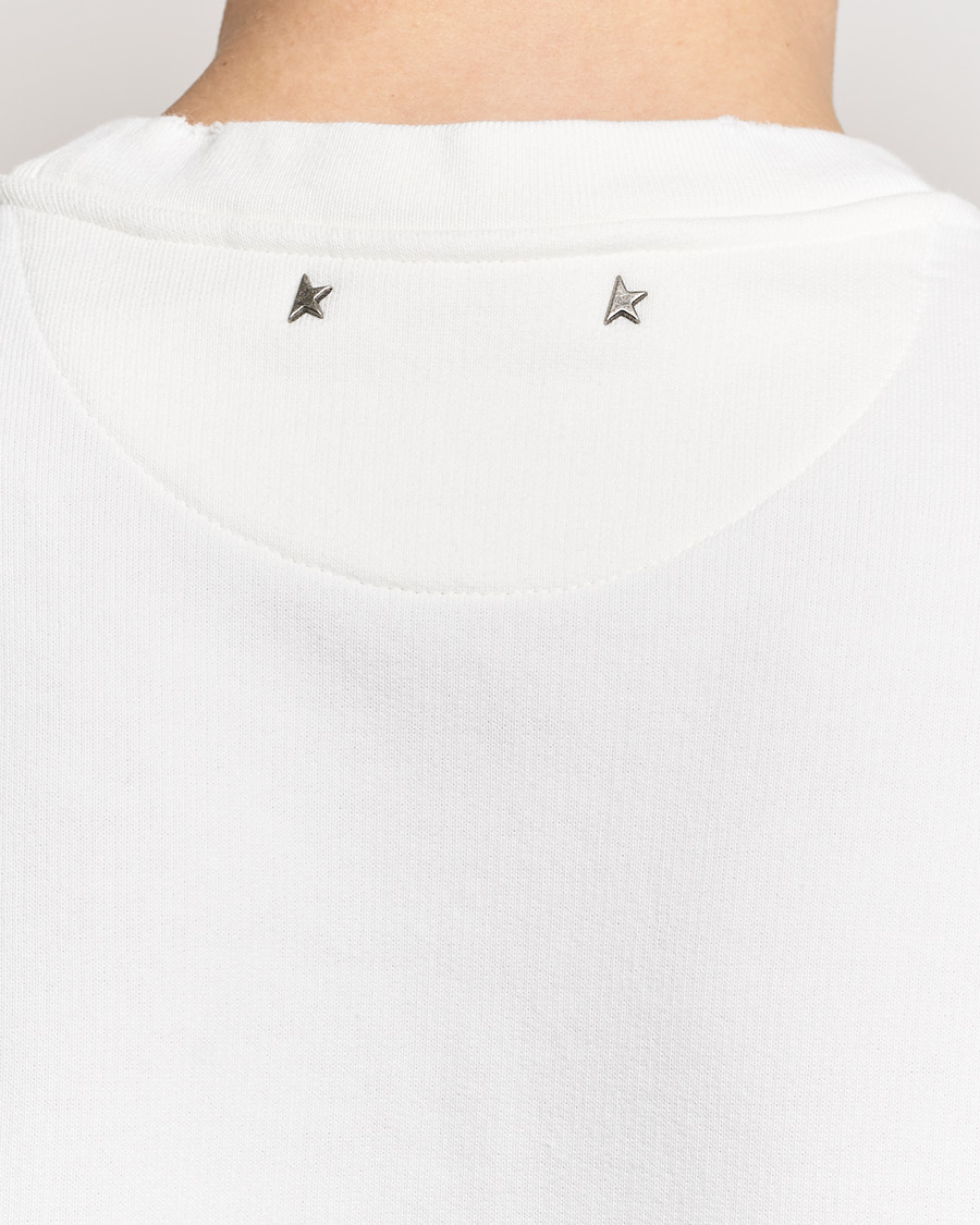 Herr | Tröjor | Golden Goose | Deluxe Brand Distressed Jersey Sweatshirt Vintage White