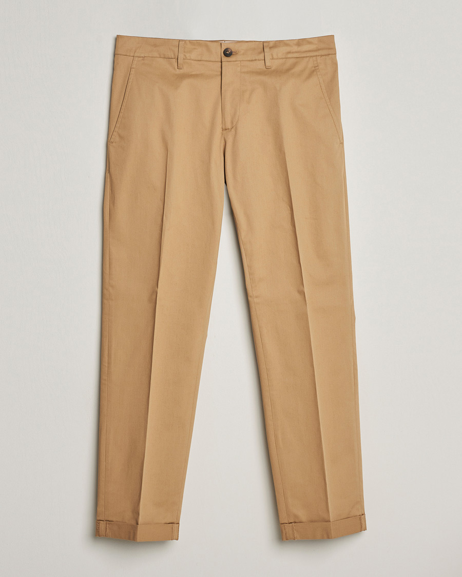 Herr | Byxor | Golden Goose | Deluxe Brand Comfort Cotton Chinos Beige