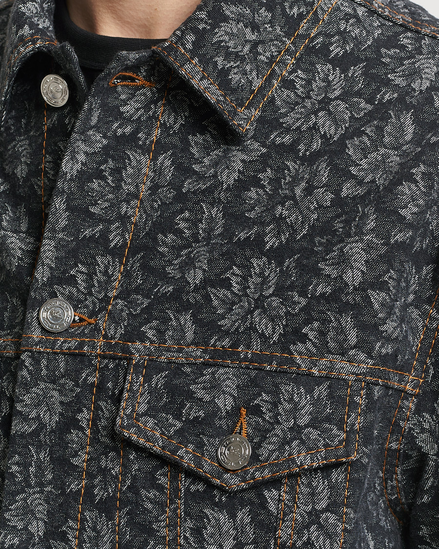 Herr | Jackor | Etro | Jacquard Denim Jacket Dark Blue