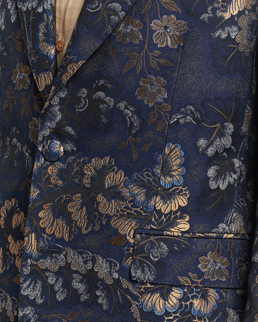 Herr | Kavajer | Etro | Floral Jacquard Evening Jacket Navy