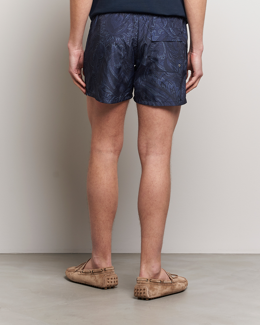 Herr | Badbyxor | Etro | Tonal Paisley Swim Shorts Blue