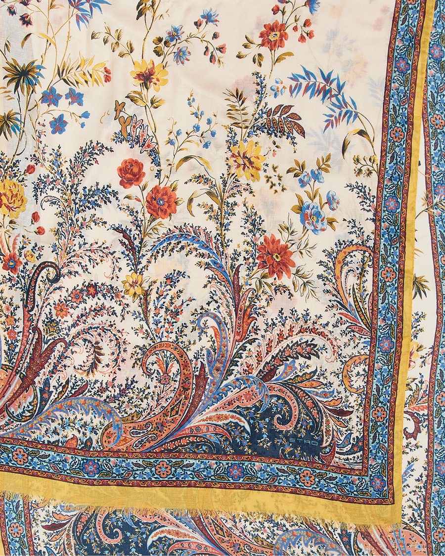 Herr | Etro Modal/Cashmere Printed Scarf Yellow | Etro | Modal/Cashmere Printed Scarf Yellow