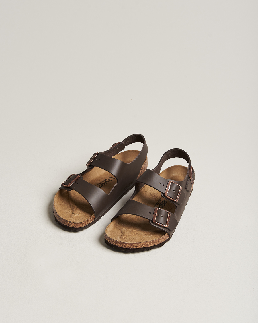 Herr | Avdelningar | BIRKENSTOCK | Milano Classic Footbed Dark Brown Leather