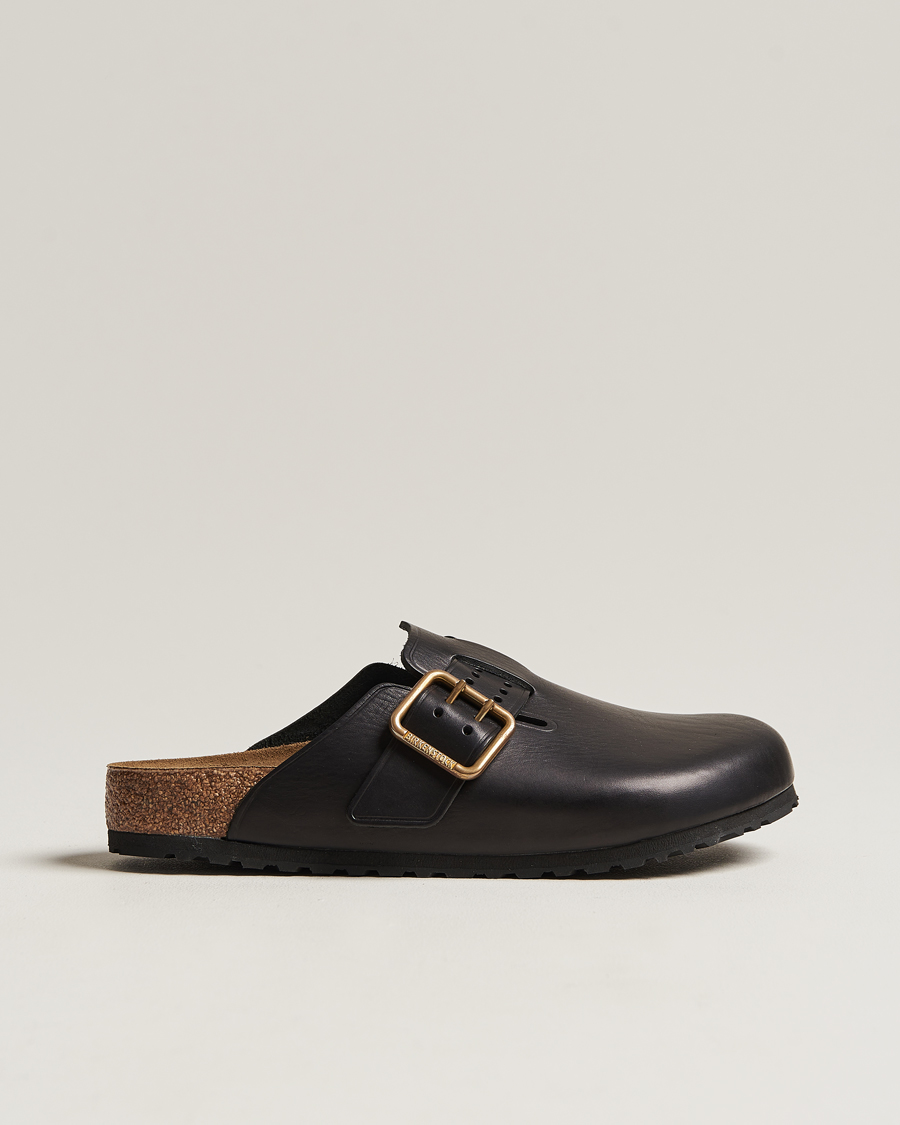 Herr | BIRKENSTOCK Boston Bold Black Leather | BIRKENSTOCK | Boston Bold Black Leather