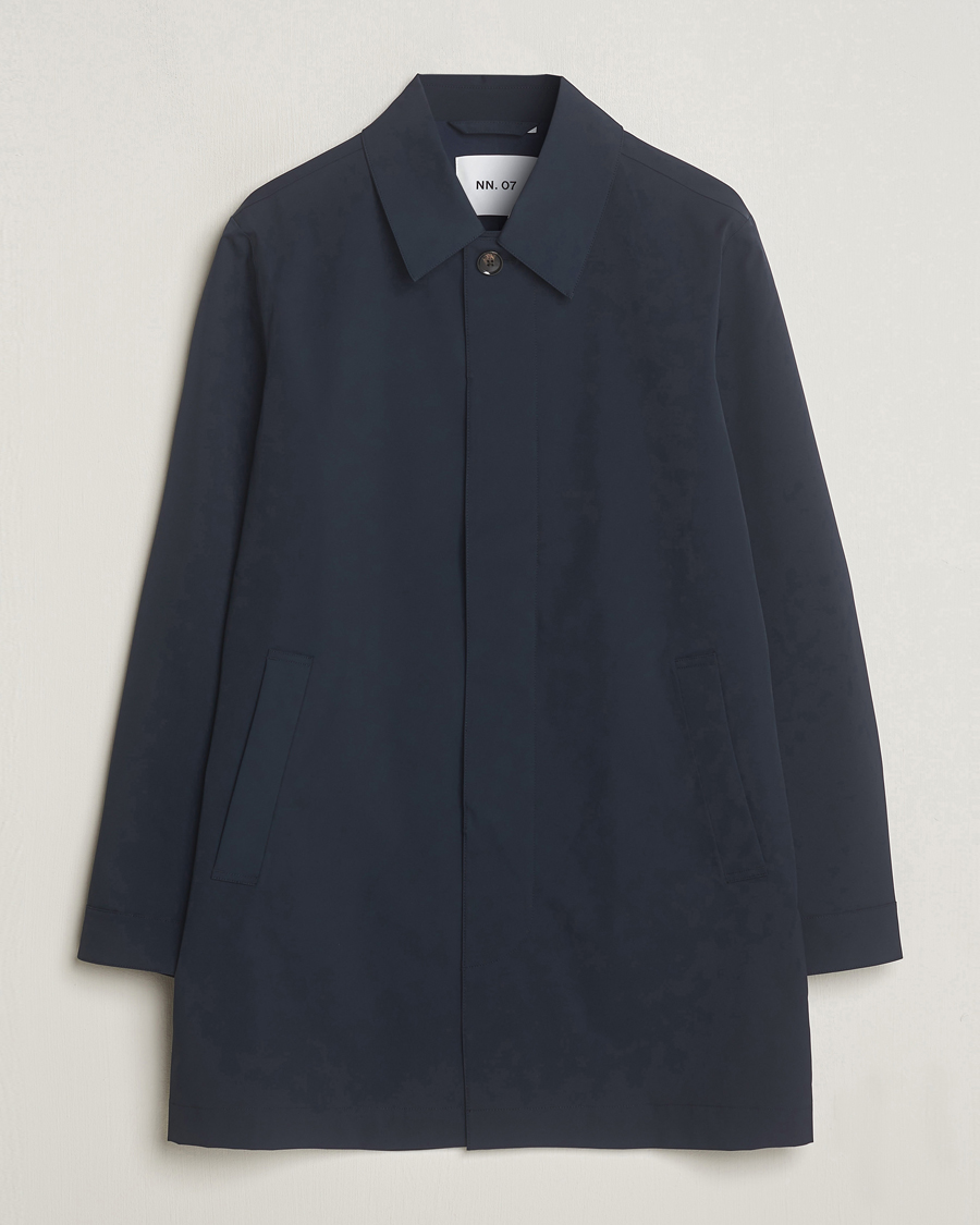 Herr | Jackor | NN07 | Kim Waterproof Car Coat Navy Blue