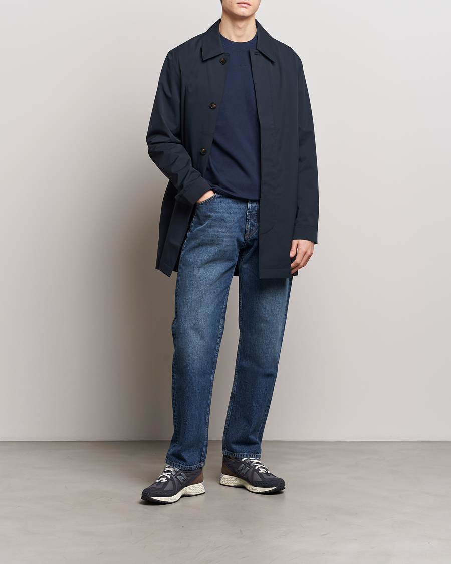 Herr | Jackor | NN07 | Kim Waterproof Car Coat Navy Blue