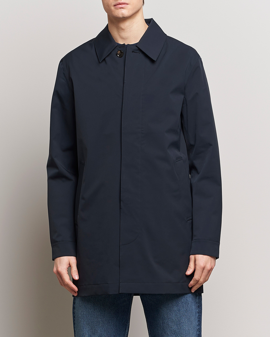 Herr | Jackor | NN07 | Kim Waterproof Car Coat Navy Blue