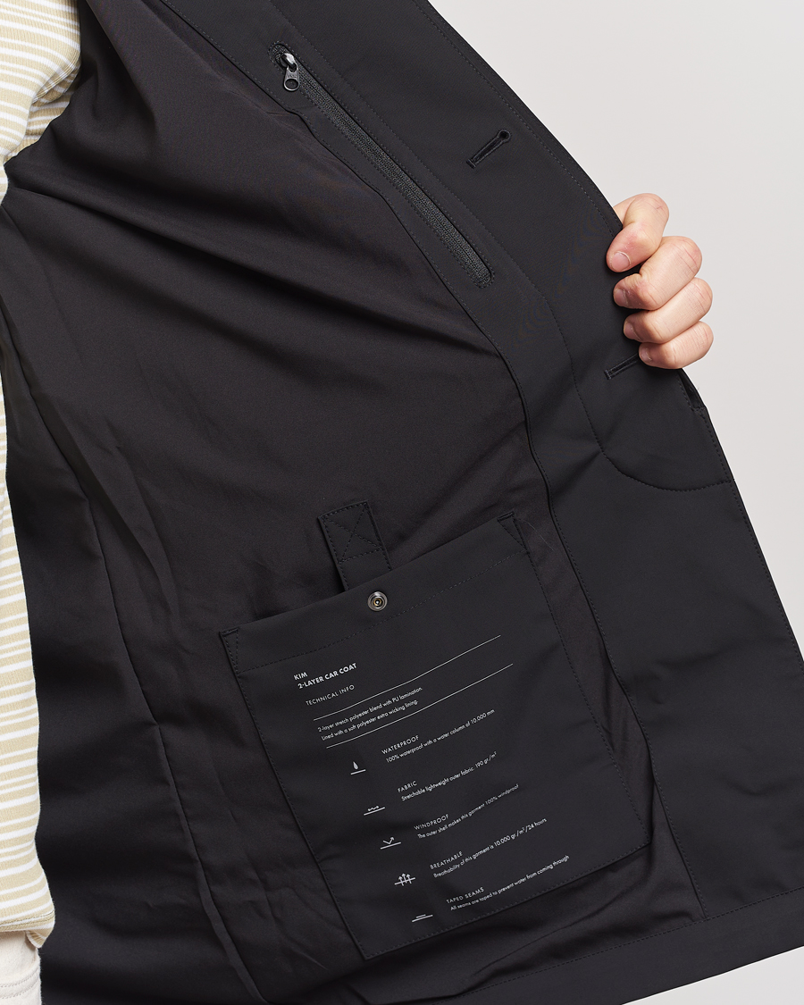 Herr | Jackor | NN07 | Kim Waterproof Car Coat Black