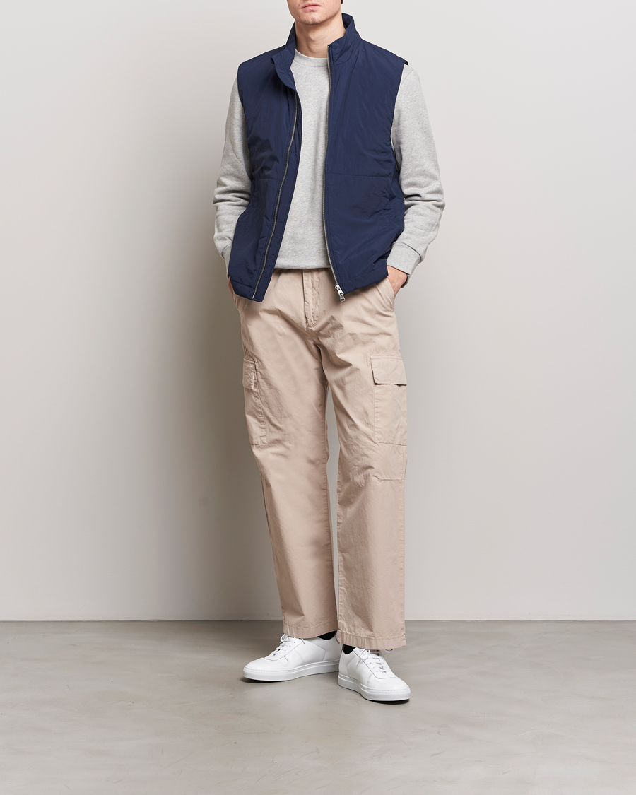 Herr | Jackor | NN07 | Zack Recycled Vest Navy Blue