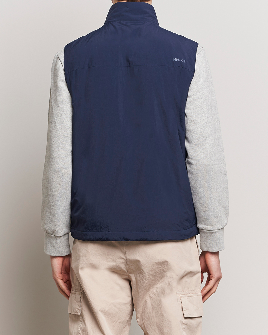 Herr | Jackor | NN07 | Zack Recycled Vest Navy Blue