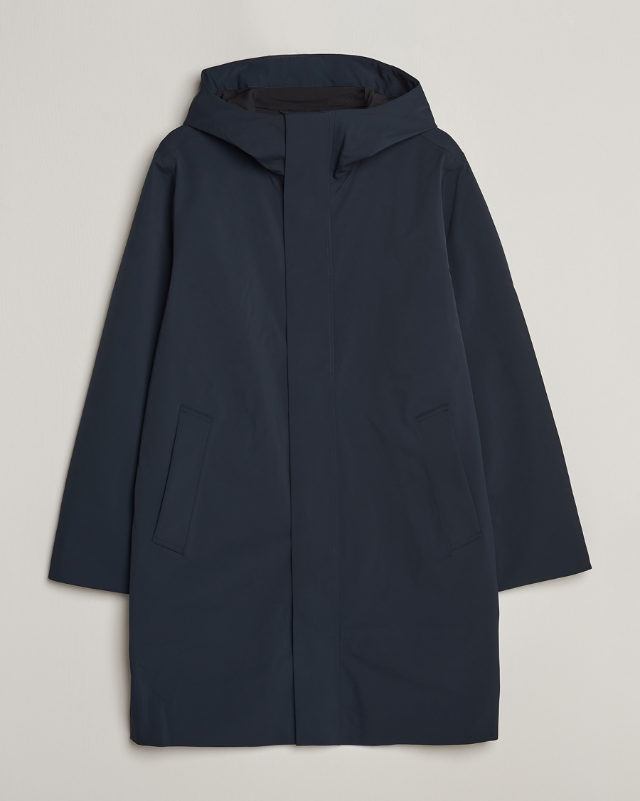 Herr | Jackor | NN07 | Knox Hooded Coat Navy Blue