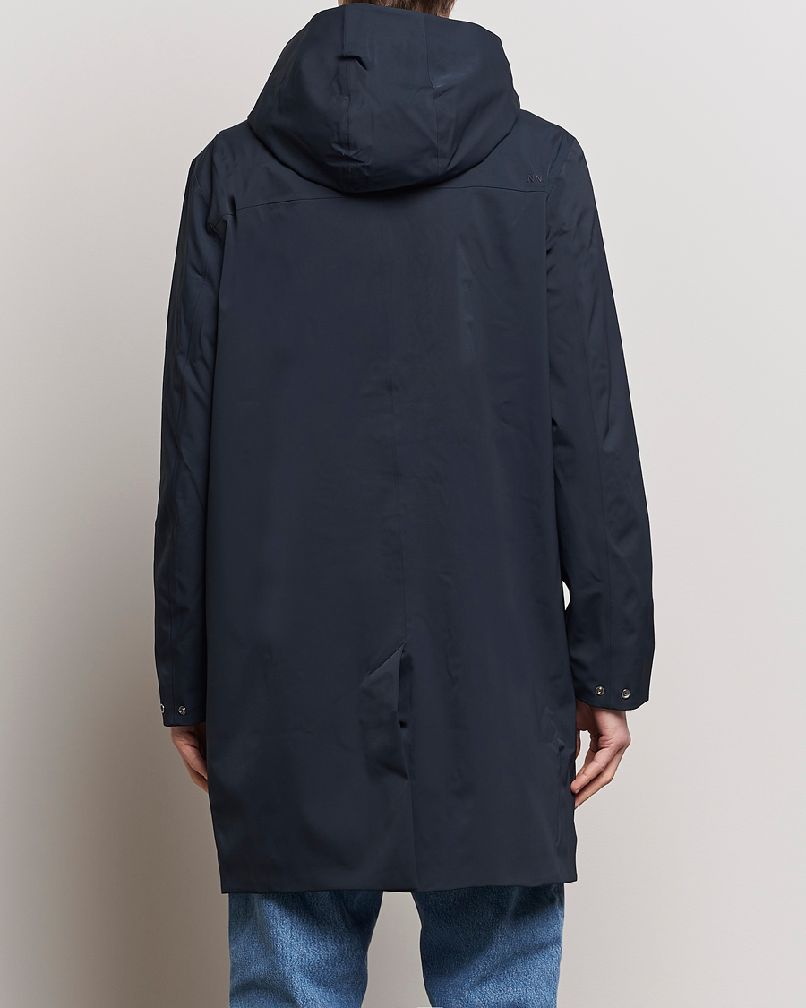 Herr | Jackor | NN07 | Knox Hooded Coat Navy Blue