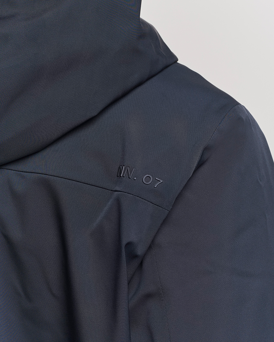 Herr | Jackor | NN07 | Knox Hooded Coat Navy Blue