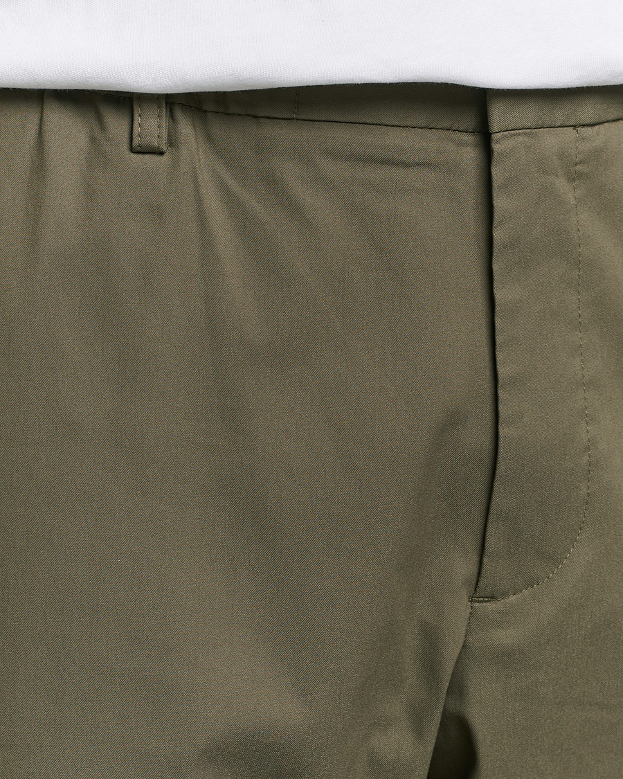 Herr | Byxor | NN07 | Billie Drawstring Pants Capers Green