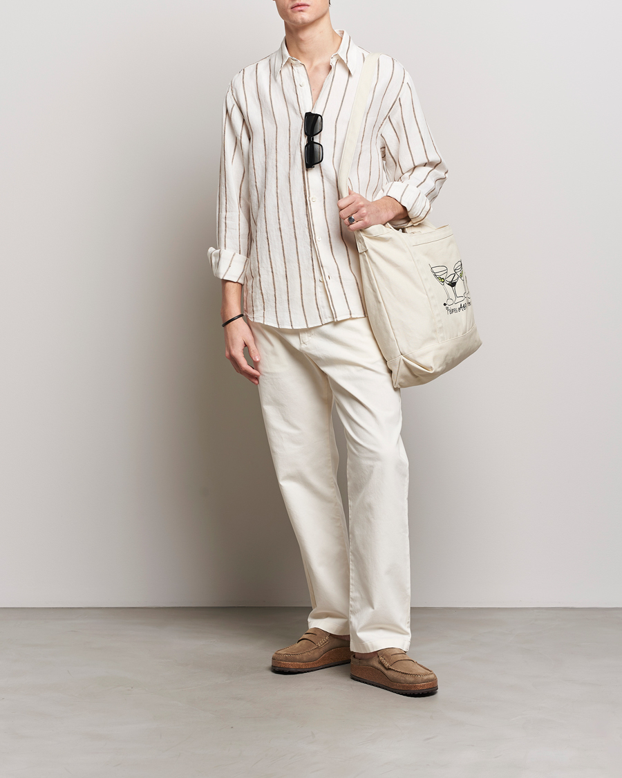 Herr | Byxor | NN07 | Alex Workwear Pants Off White