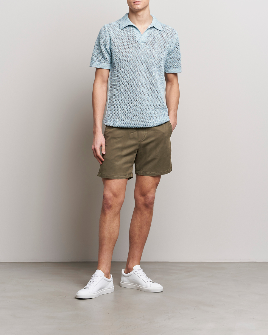 Herr | Shorts | NN07 | Gregor Tencel Drawstring Shorts Clay