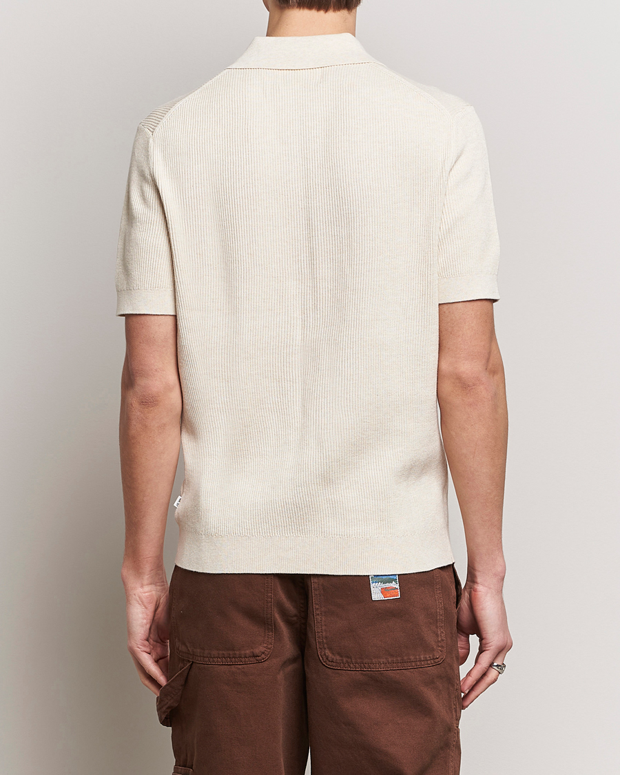 Herr | Pikéer | NN07 | Hansie Zip Polo Ecru