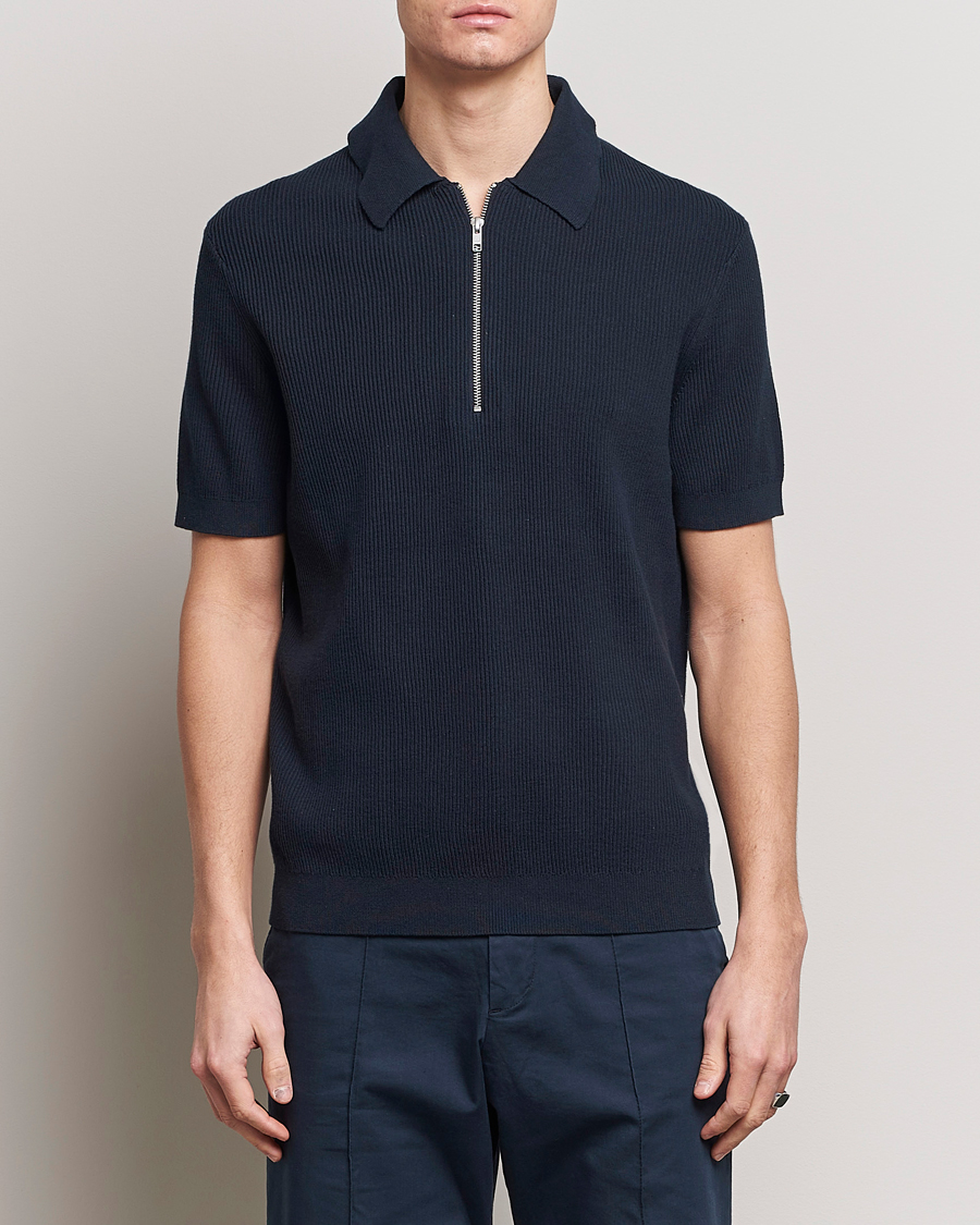 Herr |  | NN07 | Hansie Zip Polo Navy Blue