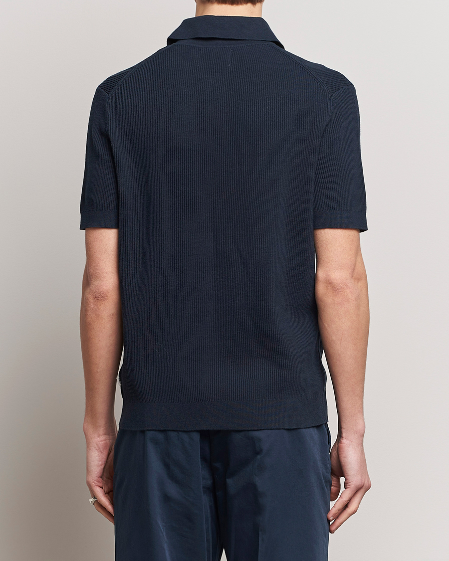 Herr | Pikéer | NN07 | Hansie Zip Polo Navy Blue
