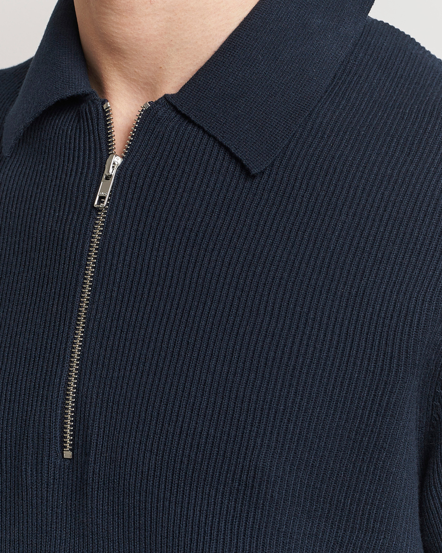 Herr | Pikéer | NN07 | Hansie Zip Polo Navy Blue