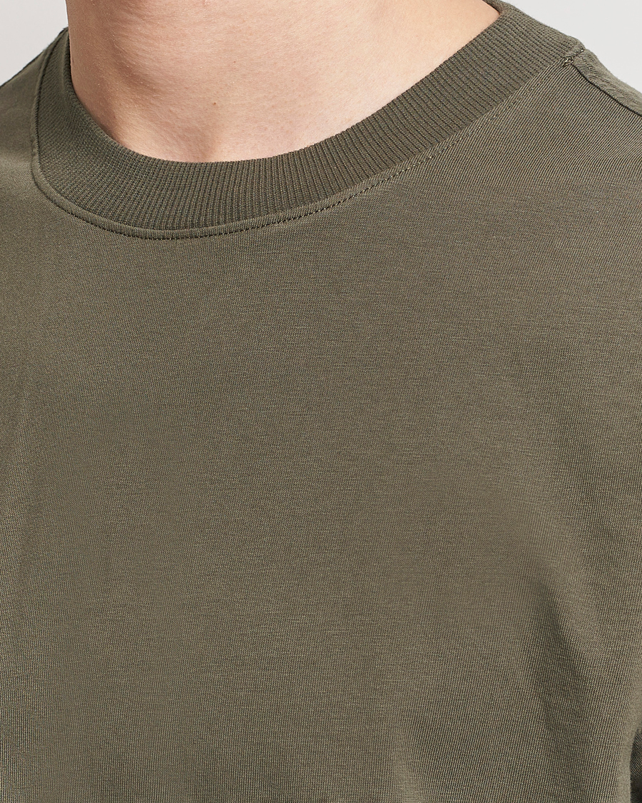Herr | T-Shirts | NN07 | Adam Pima Crew Neck T-Shirt Capers Green