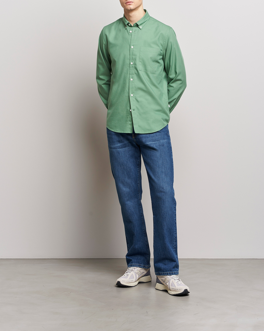 Herr | Skjortor | NN07 | Arne Tencel Shirt Hedge Green