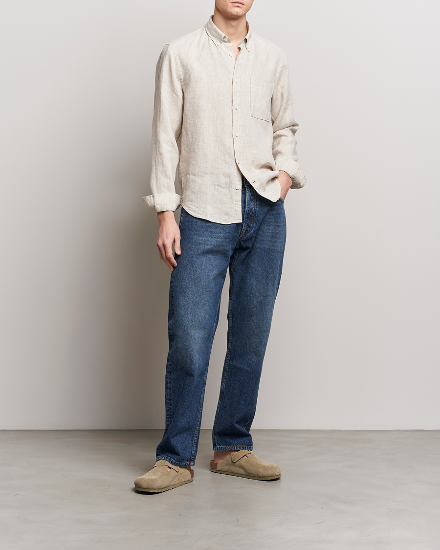 Herr | Skjortor | NN07 | Arne Linen Shirt Oat