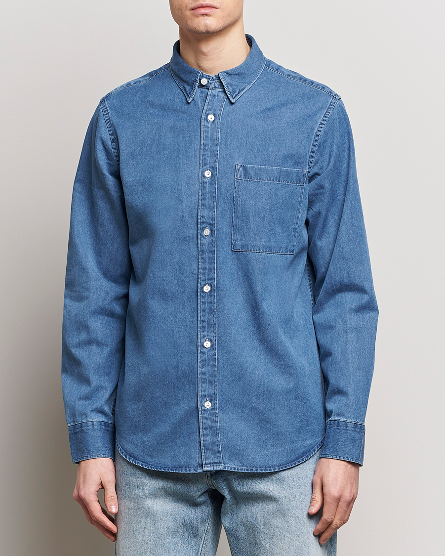 Herr | Skjortor | NN07 | Cohen Denim Shirt Light Indigo