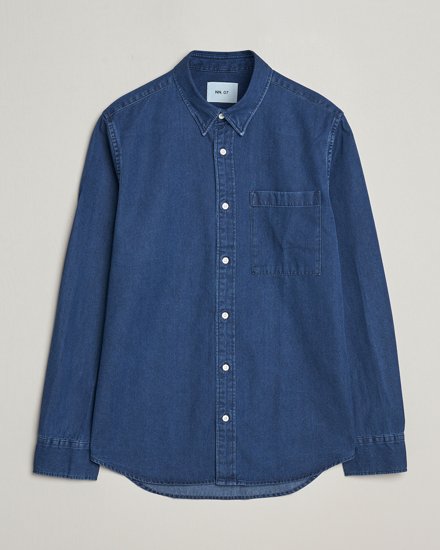 Herr | Skjortor | NN07 | Cohen Denim Shirt Blue