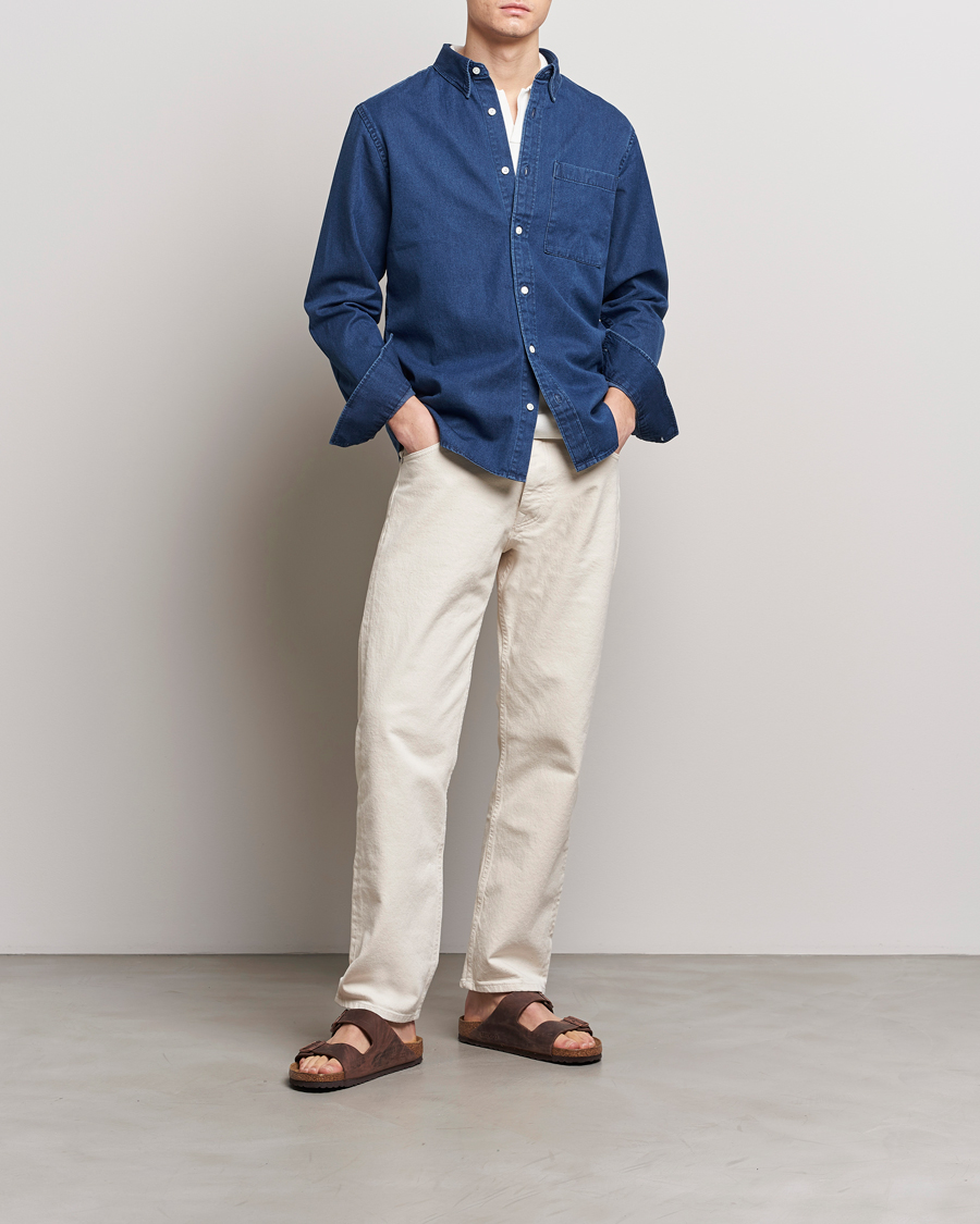 Herr | Skjortor | NN07 | Cohen Denim Shirt Blue