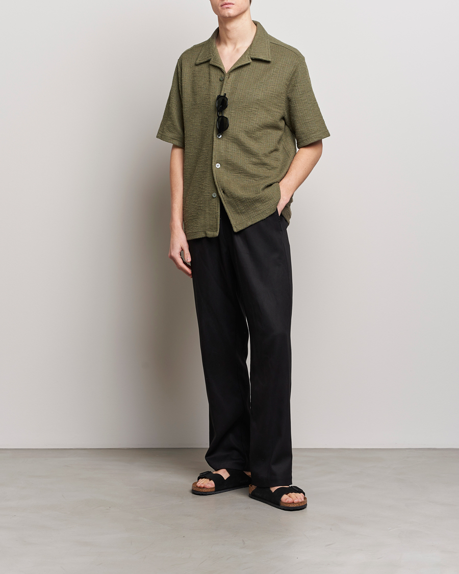 Herr | Skjortor | NN07 | Julio Short Sleeve Shirt Capers Green