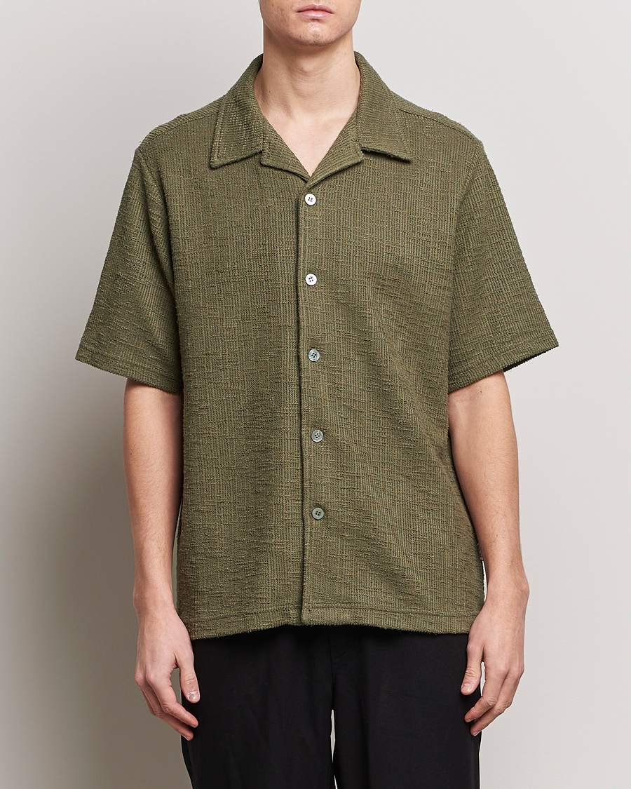 Herr | Kortärmade skjortor | NN07 | Julio Short Sleeve Shirt Capers Green