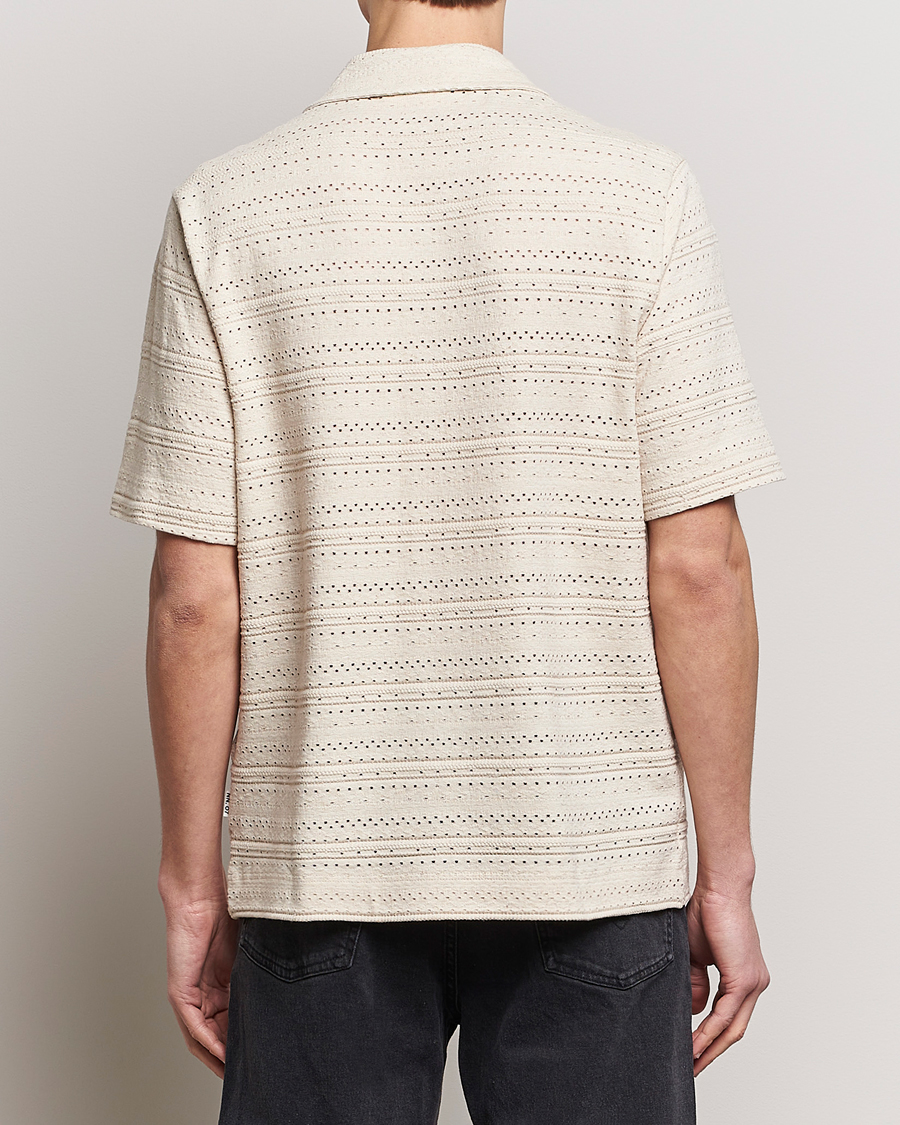 Herr | Skjortor | NN07 | Julio Knitted Short Sleeve Shirt Ecru