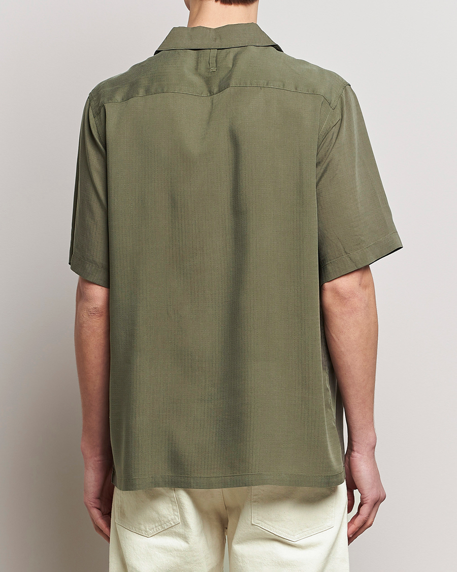 Herr | Skjortor | NN07 | Julio Ripstop Short Sleeve Shirt Capers Green