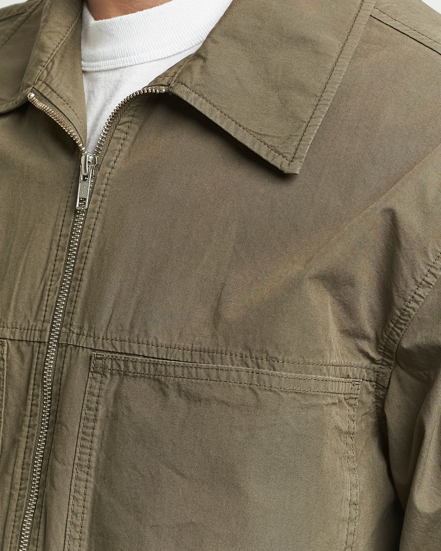 Herr | Jackor | NN07 | Isak Full Zip Shirt Jacket Capers Green