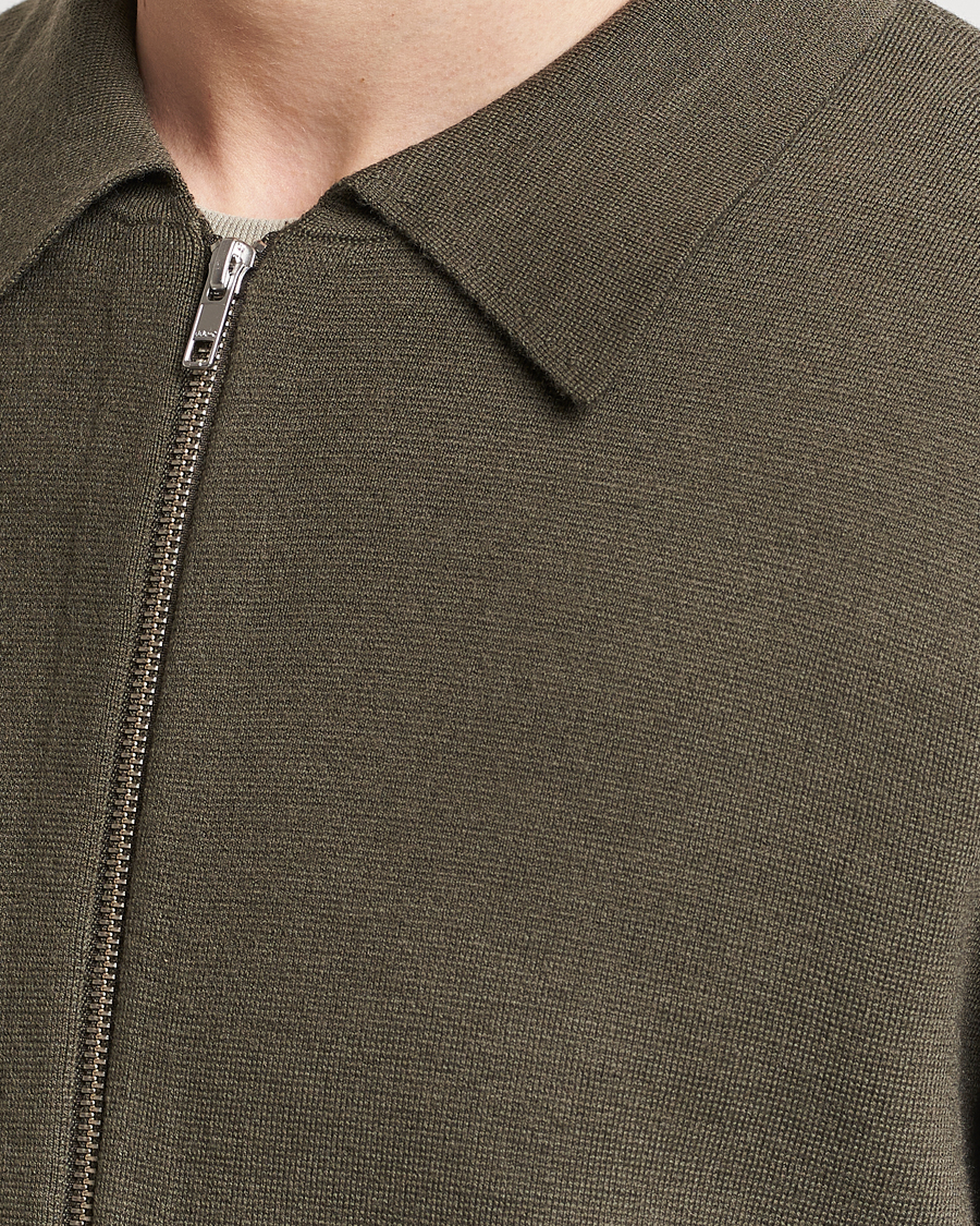 Herr | Tröjor | NN07 | Harald Full Zip Capers Green