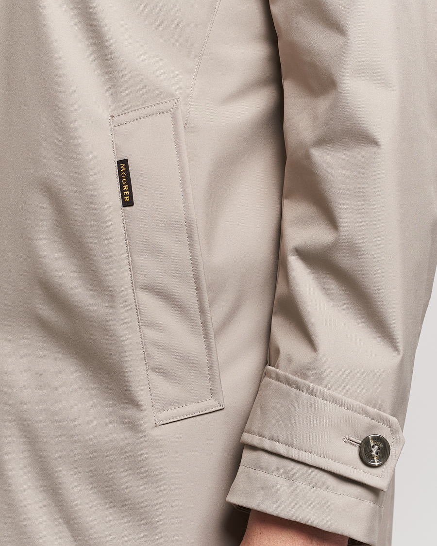 Herr | Jackor | MooRER | Waterproof Car Coat Light Grey